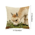 thumbnail image 3 of Kbndieu Simulation Embroidered Pillow Covers 18x18 Inch, Animals Themed Sofa Throw Pillow Cover, Decorative Pillow Cases Modern Farmhouse Home Decor for Couch, Bed, Bedroom, Living Room, 3 of 6