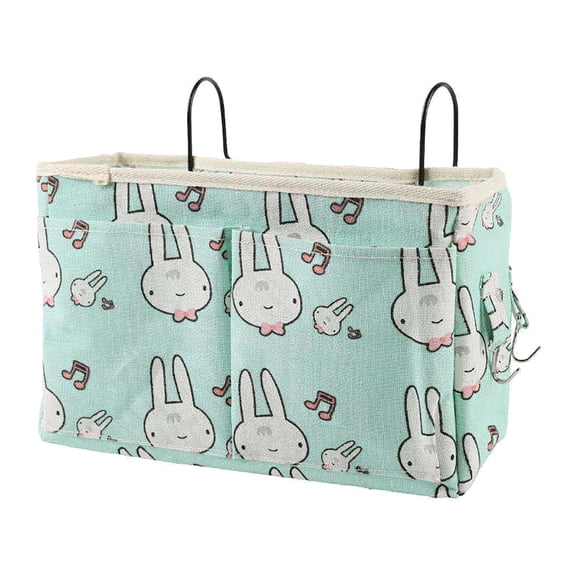 Yatlte Bedside Caddy Hanging Storage Bag, Hanging Storage Basket for Dorm, Organizer Baskets with Pockets for Bunk Bed Shelf and Hospital Beds, Loft & Dorm Rooms Chair Bed Rails Accessories
