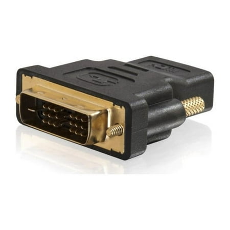 UPC: 0757120407461 | C2G 40746 C2G DVI-D to HDMI Inline Adapter for HDTVs – M/F – 1 x DVI-D (Single-Link) Male Digital Video – 1 x HDMI Female Digital Audio/Video – Black