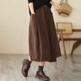 thumbnail image 2 of Cavosen High Waisted Skirts for Women Midi Skirts A Line Solid Short Skirts Trendy Date Night Club Skirt, 2 of 7