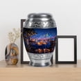 thumbnail image 4 of MUKTIVE Musical Memorial Set of 5 Combo Urns for Human Ashes Adult Female, Blue Burial Urns for Ashes Adult Male Cremation, Set of Unique Gift, (1 Large, 4 Keepsake), 4 of 7
