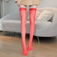 thumbnail image 5 of adviicd Chaussettes de Bottes Hauteur Genou pour Femmes en Tricot Torsadé en Laine d'Hiver, Chaussettes de Compression pour Femmes (Rouge, Taille Unique), 5 of 5