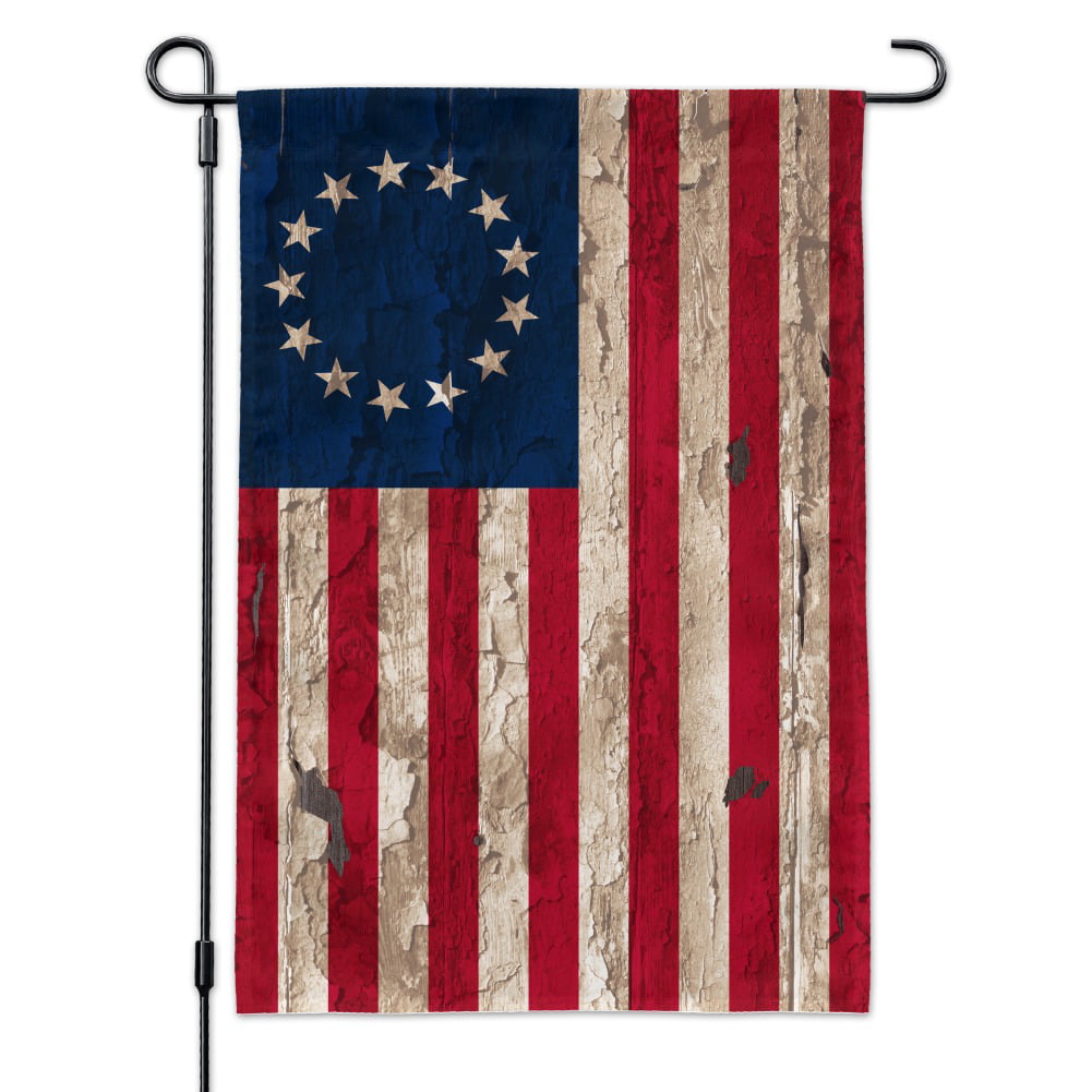 Words USA Flag Distressed Poster 12x18 inch 