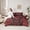 Red Black Bat, variant on jejeloiu Damask Floral Twin 7-Piece Bedding Set,Red Victorian Halloween Ghost,Reversible
