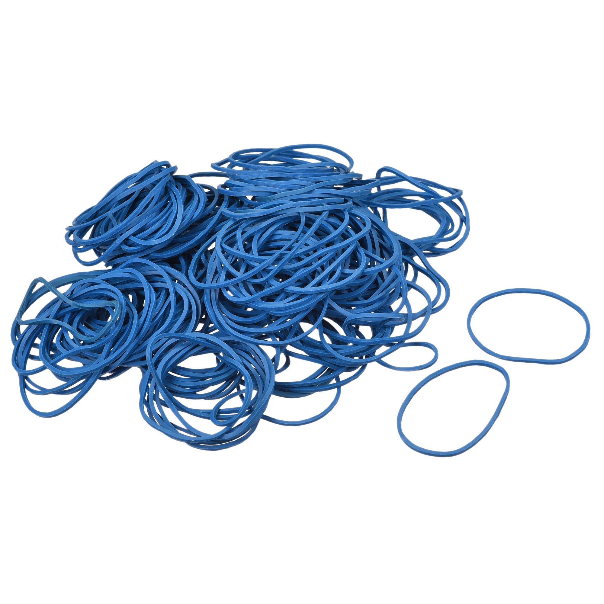Uxcell Rubber Band Stretchable Rubber Elastic Band Blue 1.5inch Dia 0.06inch Thick for Home