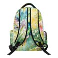 thumbnail image 2 of FKELYI 17 Inch Schoolbag for Girls Primary School Bookbag Kids Backpack with Multi-Pockets Lightweight Casual Daypack Hummingbird Flower Butterfly Print Travel Rucksack, 2 of 7