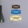 thumbnail image 4 of Signs ByLITA Fancy Empleados Lavarse Las Manos Antes de Trabajar Sign (Blue) - Medium, 4 of 8