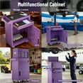 thumbnail image 5 of 5-Drawer Tool Chest on Wheels, 2 In 1 Rolling Tool Storage Cabinet, Tool Organizer for Garage, Workshop, Warehouse & Repair Shop, Purple, 5 of 9