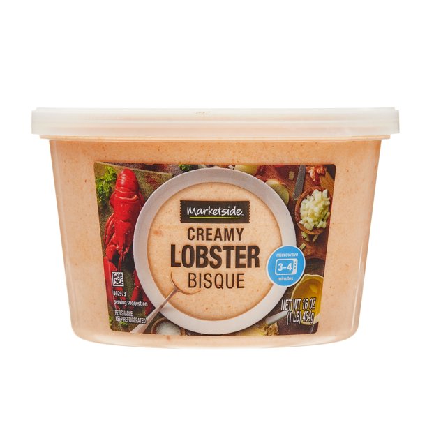 Marketside Lobster Bisque Fresh Deli Soup, 16 oz Cup