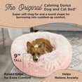 thumbnail image 2 of Best Friends by Sheri Original Calming Donut Dog and Cat Bed, Shag Faux Fur, Cotton Candy Pink, (30in x 30in) - Anxiety Relief for Pets Up to 45 lbs, 2 of 8