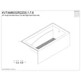 thumbnail image 4 of Kingston Brass KVTAM6032R22D1 60-Inch Acrylic Rectangular 3-Wall Anti-Skid Alcove Tub Combo with Tub Door (Right Hand Drain) in White/Polished Chrome, 4 of 9