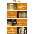 thumbnail image 4 of Modolight Intelligent Motion Sensor Light, Under Cabinet LED Night Light with Mount, 3 Levels Dimmable Brightness & Color, USB-C, Smart Home Lighting for Indoor Closet, Hallway, Kitchen (2 Pcs), 4 of 7