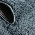 thumbnail image 4 of Rugs.com Botanical Shag Collection Rug – 6 Ft Runner Blue Shag Rug Perfect For Hallways, Entryways, 4 of 7