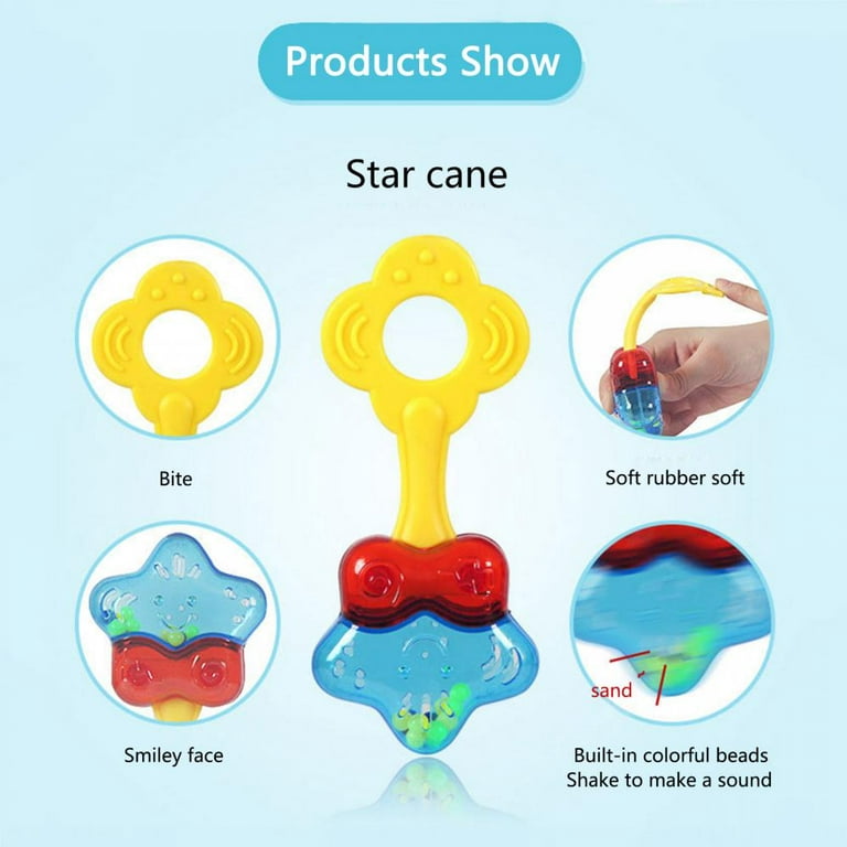 Hand Grab and Spin Shaker Toy Set Newborn Shower Gifts for 3-12 Month