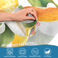 thumbnail image 5 of Yayeee Kitchen Curtains Tier Set of 2 Light Filtering 57"x24" Over Sink Window Panels, Floral Watercolor Oranges, 5 of 7