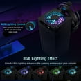thumbnail image 4 of El ventilador de refrigeración RGB solo es para la consola Xbox Series X, con soporte para auriculares, ventilador ajustable en 3 niveles y puerto USB adicional, 4 of 9