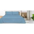 thumbnail image 6 of Royale Linens Twin XL Size Flat Sheet Only - Brushed 1800 Microfiber - Wrinkle&Stain Resistant - Hotel Quality Flat Sheet Sold Separately - Top Sheet for Bed (Twin XL, Lake Blue), 6 of 10
