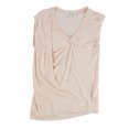 thumbnail image 1 of bar III Womens SS Twist Slub Basic T-Shirt, Pink, Large, 1 of 2