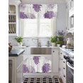 thumbnail image 4 of Purple Valances for WindowsFloral Kitchen Curtains,Dahlia Valance Curtains 54x18 Bathroom Curtains Window,Kitchen Valances for Windows,Kitchen Window Curtains Over Sink Rod Pocket Window Valances, 4 of 5