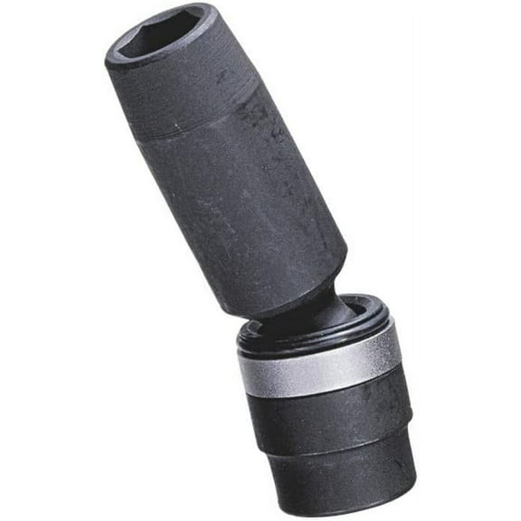 Genius Tools 1/2" Dr. 18mm Semi-Deep Swivel Impact Socket - 487918M