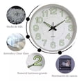 thumbnail image 5 of Reloj de pared Belug 30 Cm Grande moderno Luminoso blanco, 5 of 5