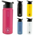 thumbnail image 4 of GROSCHE Chicago Stainless Steel Tea Infuser Flask | Beverage Bottle | Hot & Cold Drinks | Loose Leaf Tea Infuser | Travel Convenience Water Bottle | 16 fl oz, Pink, 4 of 7