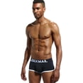 thumbnail image 4 of JOCKMAIL Men's Boxer Briefs Open Back Men Underwear Men's Flat Angle Underwear Breathable Low Waisted Cotton Woven Sports, 4 of 6