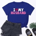 thumbnail image 1 of Meichang T-Shirts de la Saint-Valentin pour Femmes, Hauts Mignons avec Motif Cœur, Manches Courtes, Col Rond, Coupe Ample, 1 of 6