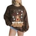 thumbnail image 2 of Puntoco Moda Mujer Manga Larga Cuello Redondo Estampado Navideño Tops Sueltos Blusa Sudaderas Puntoco Puntoco-3488, 2 of 5