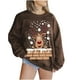 thumbnail image 1 of Sudadera Para Mujer Sudaderas Con Cuello Redondo Mangas Largas A La Moda Estampado de Navidad Tops Sueltos Blusa Odeerbi ODB173861, 1 of 5