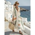 thumbnail image 1 of Three-quarter sleeve patch pocket kaftan dress, 1 of 6