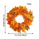 thumbnail image 3 of ¡Liquidación! Coronas de otoño Ynlkorvg para puerta principal. Corona otoñal grande de 40 cm con colgadores. Hojas de arce de seda. Corona de calabaza artificial para puerta. Ideal para pared,, 3 of 8