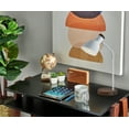 thumbnail image 6 of Better Homes & Gardens White & Woodgrain Metal Desk Lamp, 6 of 9