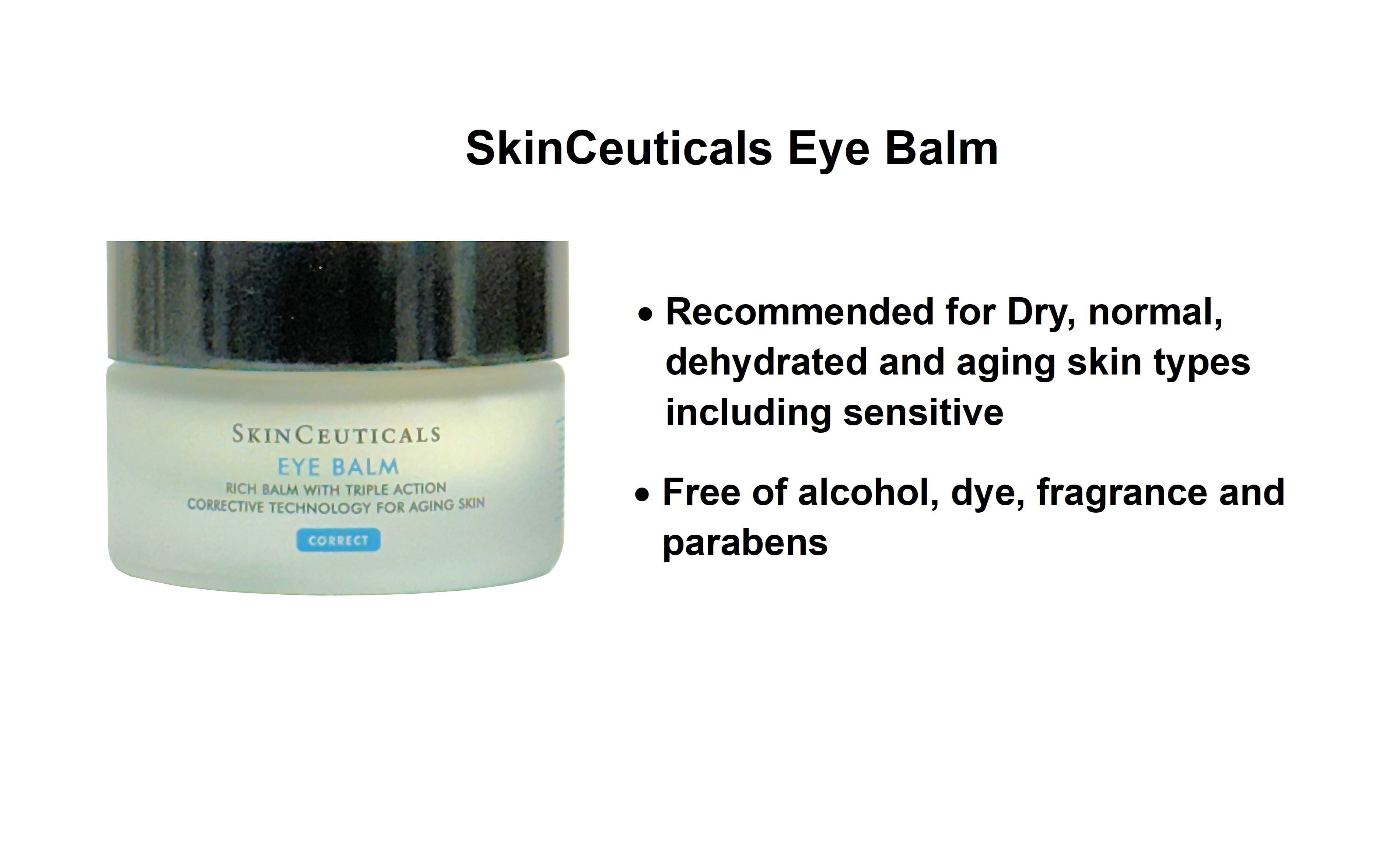 Skinceuticals Eye Balm Rehabilitative Emollient For Aging Skin 0.5 fl oz (15ml)