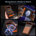 thumbnail image 4 of Dteck Case with Screen Protector for Google Pixel 9 Pro XL ,Shockproof Translucent Matte PC Case Compatible with Mag Safe Adjustable Kickstand Military Grade Drop Back Cover,Orange, 4 of 6