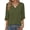 Army Green, variant on V Neck Tops for Women 3/4 Length Sleeve Women Tops Casual Dressy Women Blouses Trendy Tunic Tops