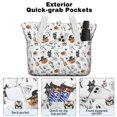thumbnail image 2 of Tote Bag for Women - Vintage Halloween Pattern Shoulder Bag - Large Utility Work Duffle Bag with Zipper Handbag for Travel, Work, Sprots, 2 of 5