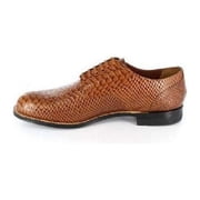 Madison Stacy Adams Anaconda Print Leather Shoes Tan 00055-240