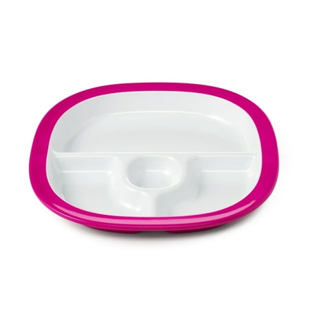 OXO Tot Melamine Divided Plate, Pink