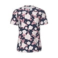 thumbnail image 5 of Wukai Leaves Flower Print Men's Short-Sleeved Mesh T-Shirt,Quick-Dry Short Sleeve Workout T-Shirt-XX-Large, 5 of 8