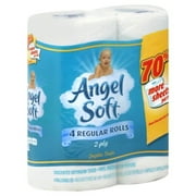 Angel Soft 2-Ply Toilet Paper Roll, 4 Count