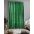 thumbnail image 2 of Sheer Curtains 96 Inches Long, Retro Green Semi Sheer Curtains Light Filtering Window Treatment, Vintage Rustic Plants Trees Lines Pattern Privacy Voile Drapes for Living Room Bedroom 52x96 Inch, 2 of 7