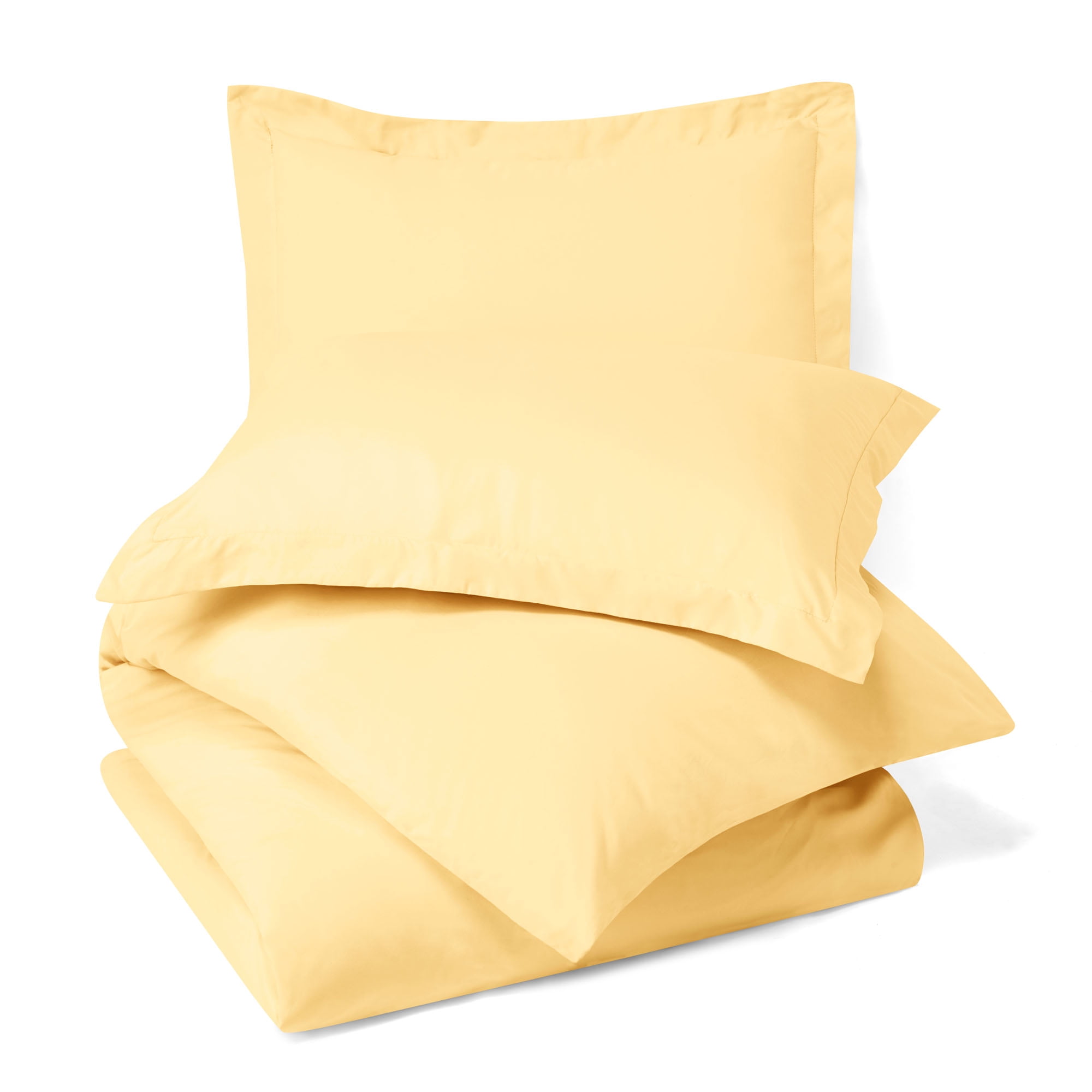 Hearth & Harbor 3-Piece Vanila Yellow Duvet Cover Set, King