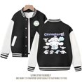 thumbnail image 1 of Sanrio Cinnamoroll Jacket Hello Kitty Kuromi Overcoat Woman Jacket Autumn Spring Kids Loose Sports Baseball Uniform Clothes Gift, 1 of 7