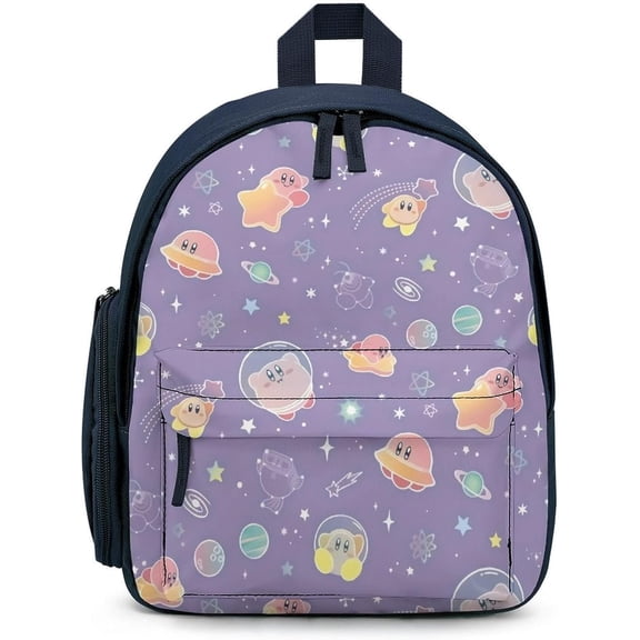 KirBy Backpack Cute Cartoon Kawaii Game Backpack Casual Daypack Travel Backpack Lightweight Laptop Travel Backpack For Adults Work Camping Backpack Set Laptop Backpack,blue-style-6