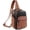 Retro Black With Brown, variant on Large Sling Bag for Women, Designer Leather Crossbody Purse Convertible Sling Backpack, Anti Daypack for Travel