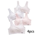 thumbnail image 2 of LYMAYTER Teens Girls Seamless Sports Bra 12-15 Training Top Lightweight Comfort‌ M-4XL, 2 of 8