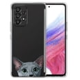 thumbnail image 1 of WIRESTER Transparent Soft Gel TPU Clear Case Slim Protective Cover for Samsung Galaxy A53 5G 6.5" 2022, Animal Russian Blue Cat, 1 of 1