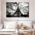 thumbnail image 2 of Elephant Stock Eiffel Tower Vintage Wall Art - Horizontal Canvas Wall Art - Living Room Wall Decor - Places Canvas - Black And Gray Decor By Philippe Hugonnard - 51" x 34", 2 of 8