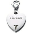 thumbnail image 1 of Porte-clés Pendentif Médical en Forme de Cœur Unique, Pendentif d'Identification d'Urgence pour Femmes Hommes, 1 of 7